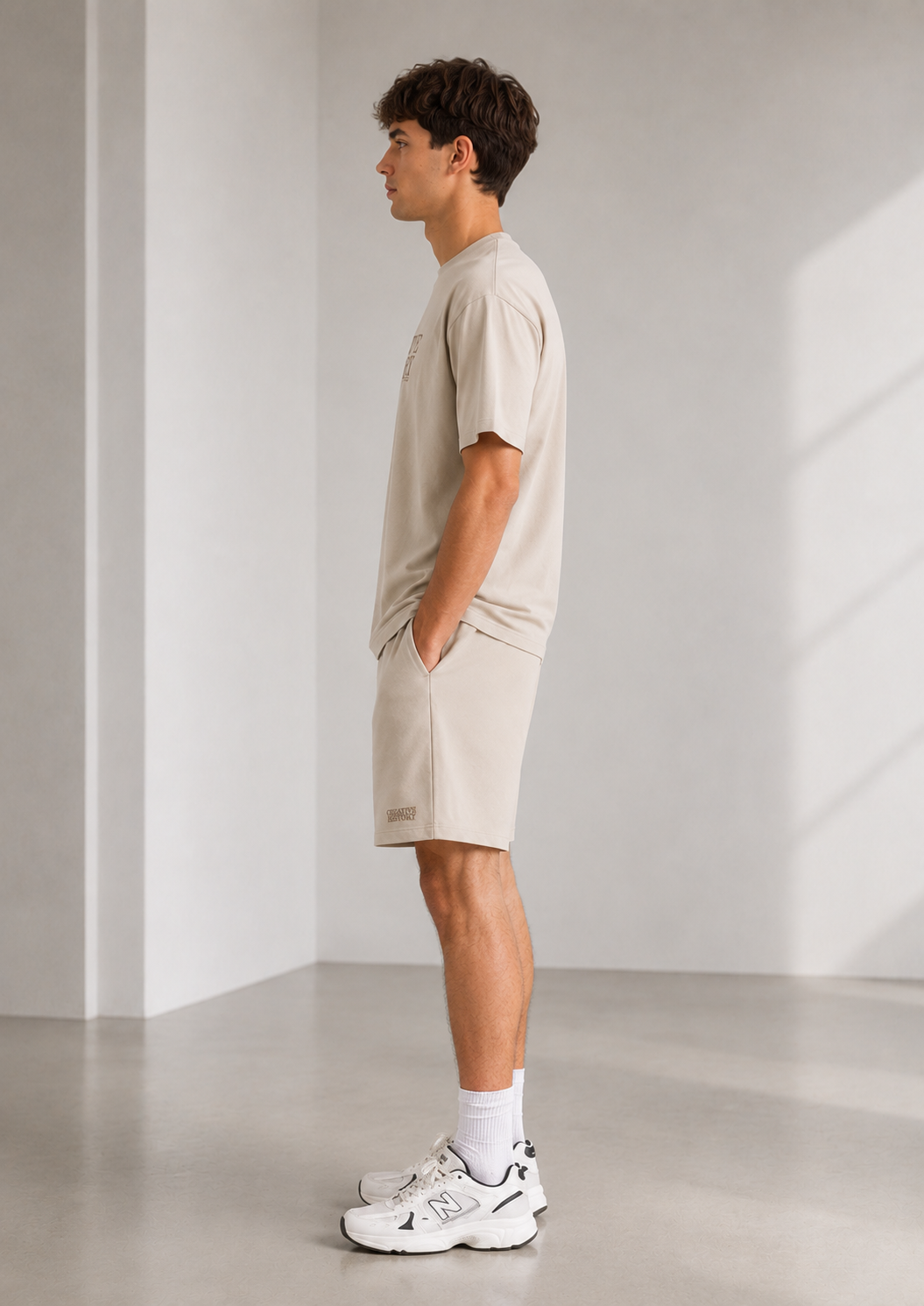 Studio Basic Dar Paça Şort - Şort fason üretim görsel 3