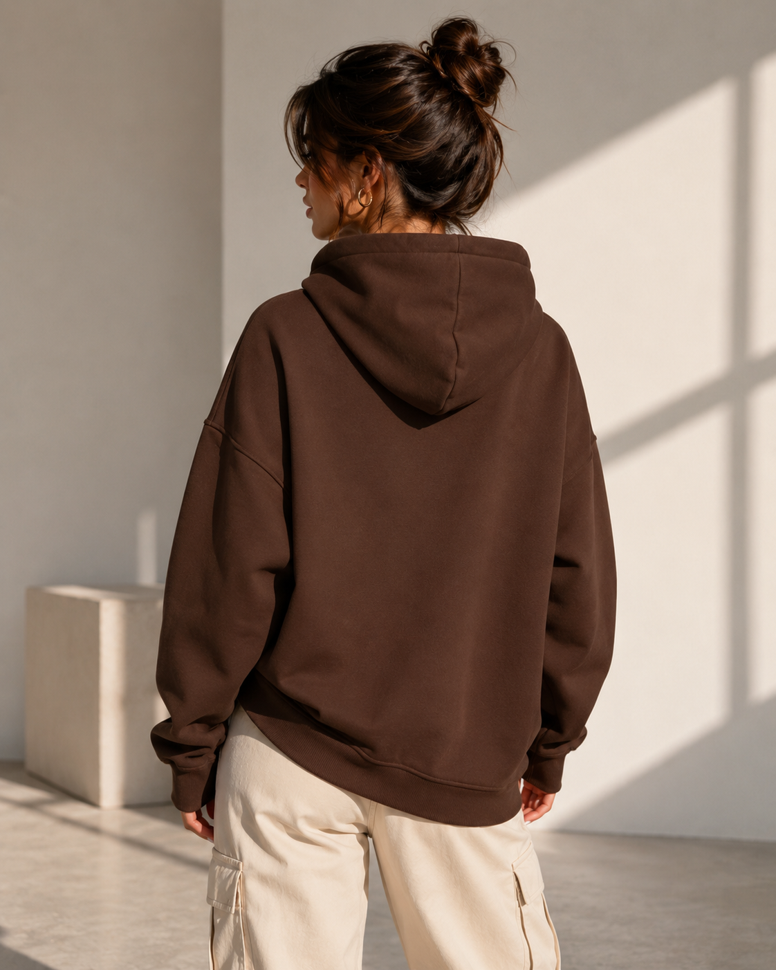 Studio Baskılı Oversize Sweatshirt - Sweatshirt fason üretim görsel 2