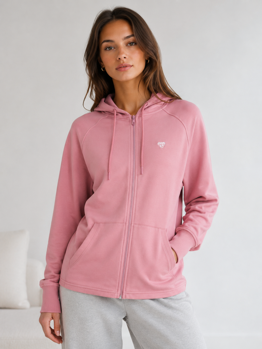 Studio Fermuarlı Oversize Hoodie - Sweatshirt fason üretim