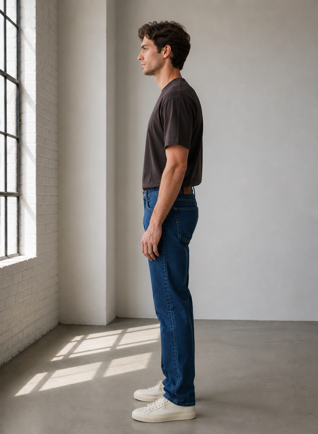 Studio Koyu Mavi Comfort Jean - Pantolon fason üretim görsel 3