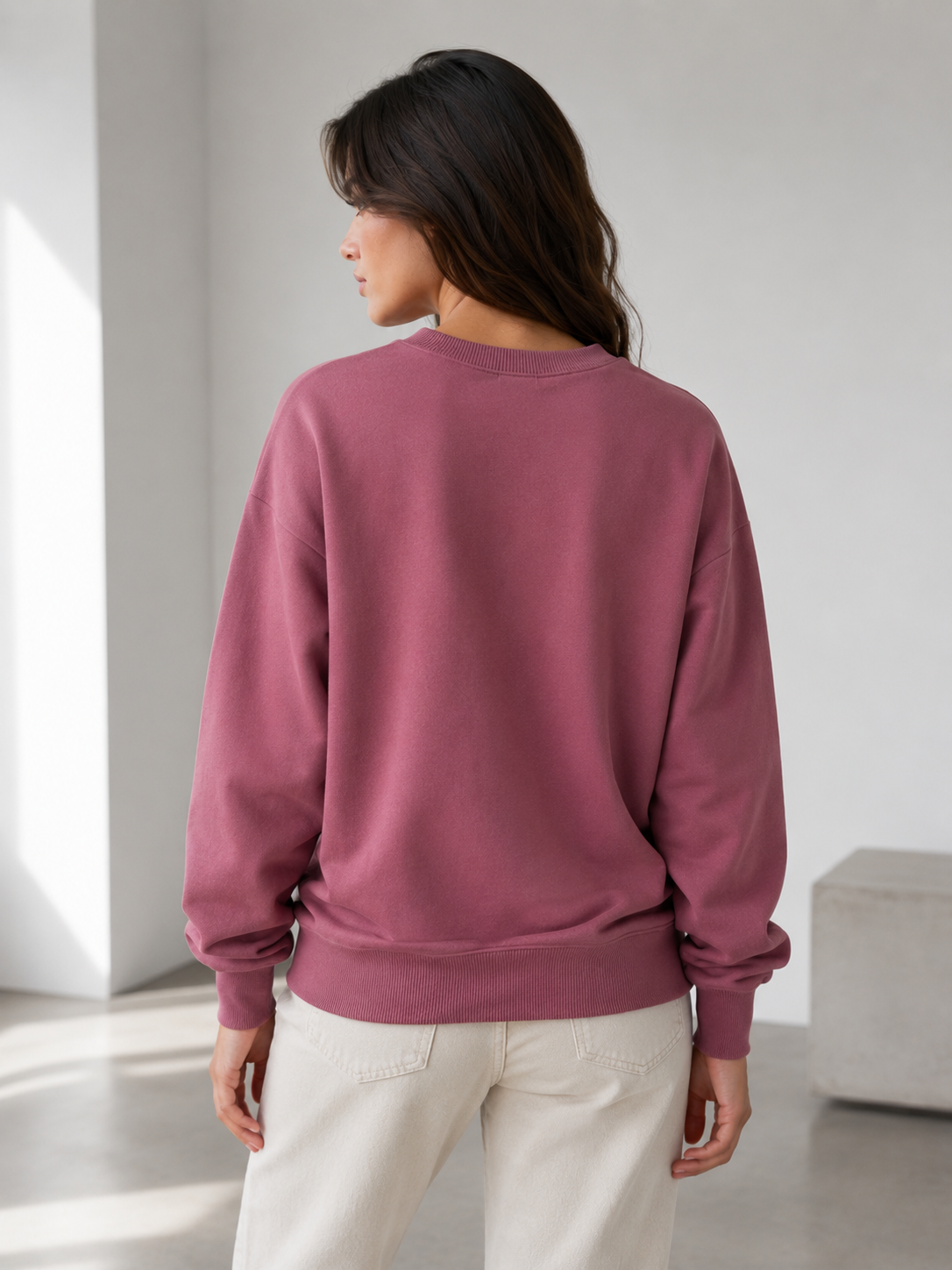 Studio Bordo Oversize Sweatshirt - Sweatshirt fason üretim görsel 3