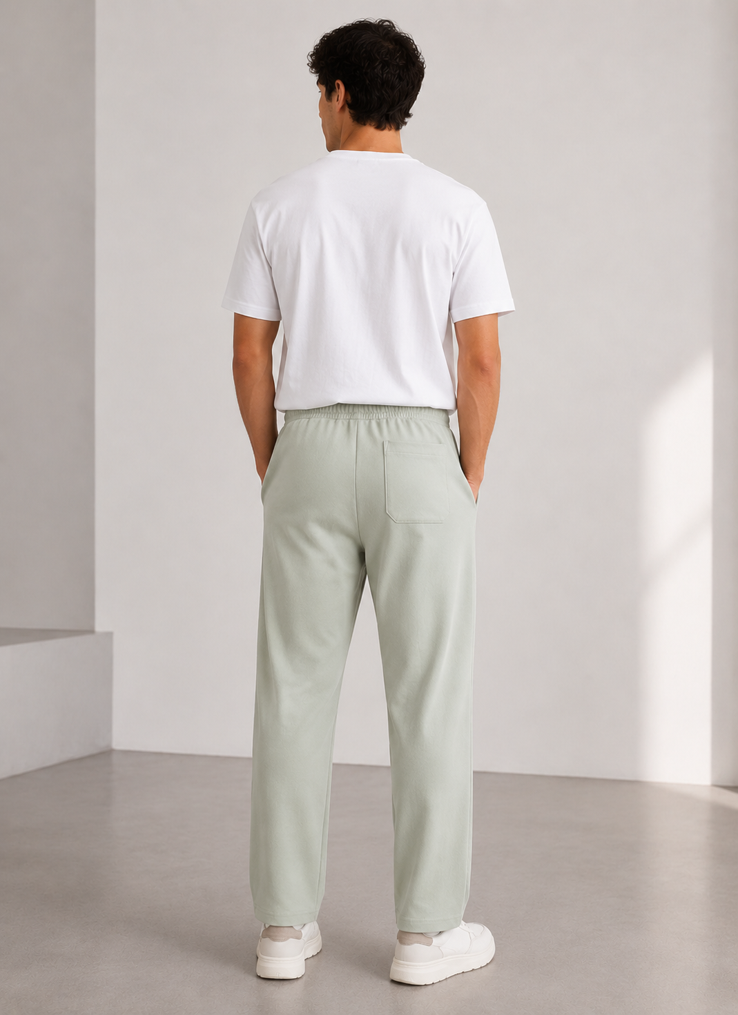 Studio Gri Jogger Pantolon - Pantolon fason üretim görsel 4