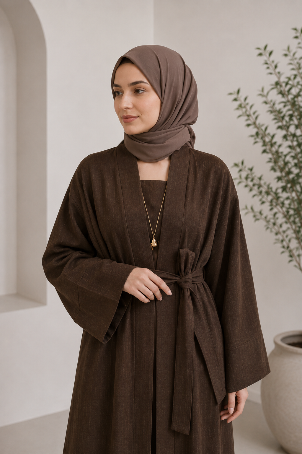 Studio Soft Cotton Keten İkili Takım - Tesettür fason üretim görsel 2