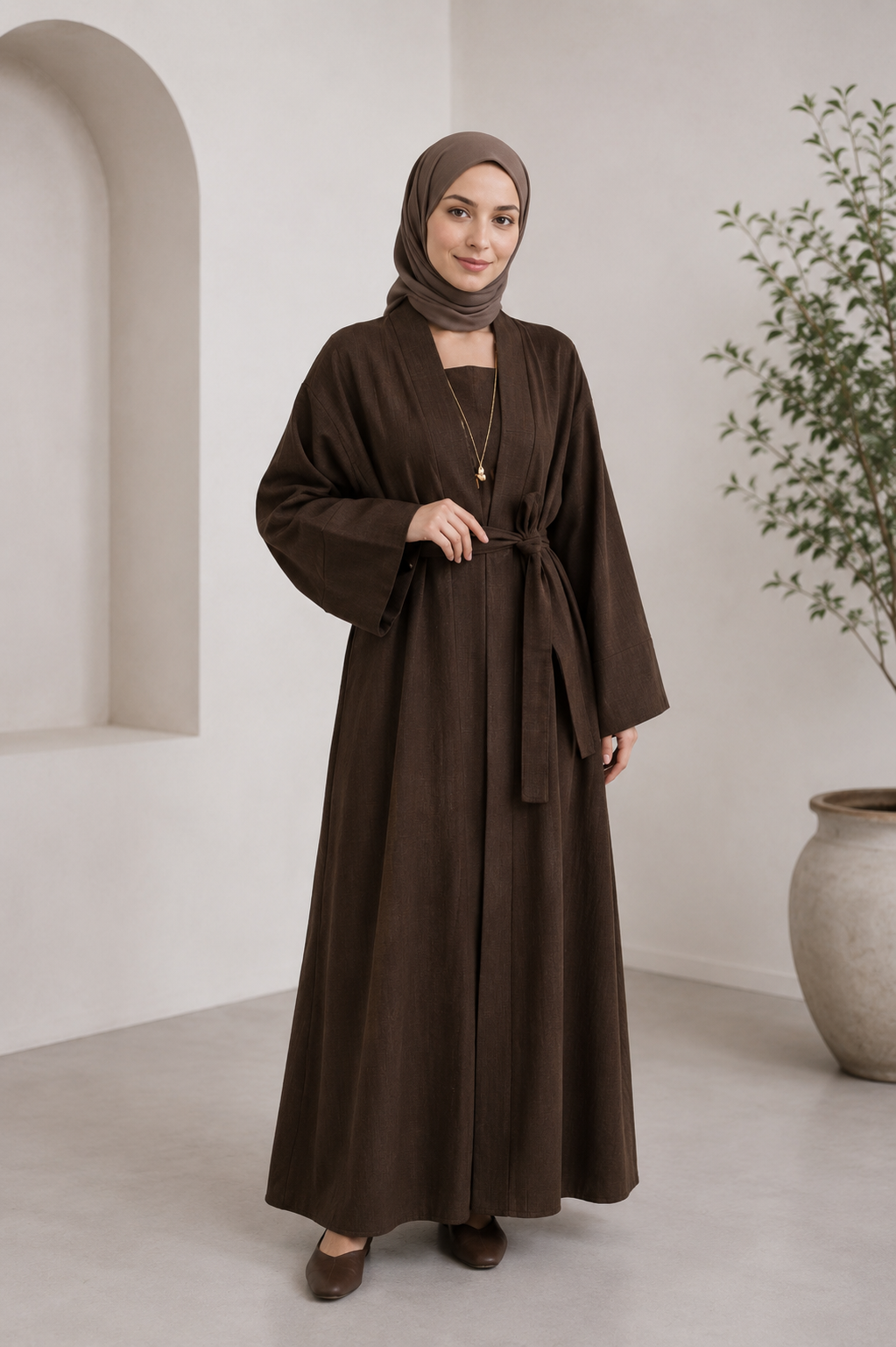 Studio Soft Cotton Keten İkili Takım - Tesettür fason üretim
