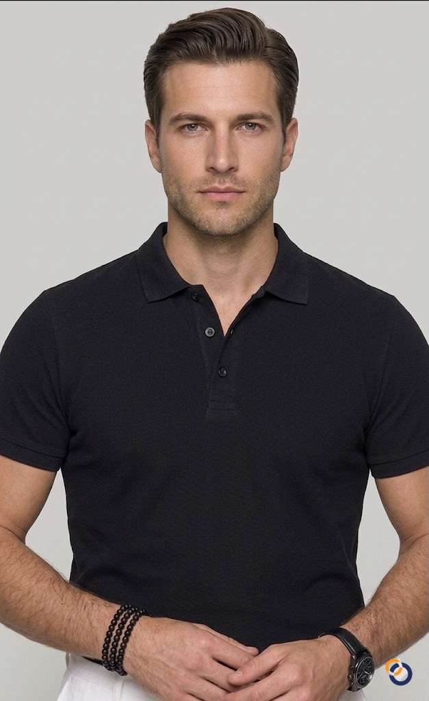 Yumuşak Doku Polo Yaka Tişört - T-shirt fason üretim görsel 4