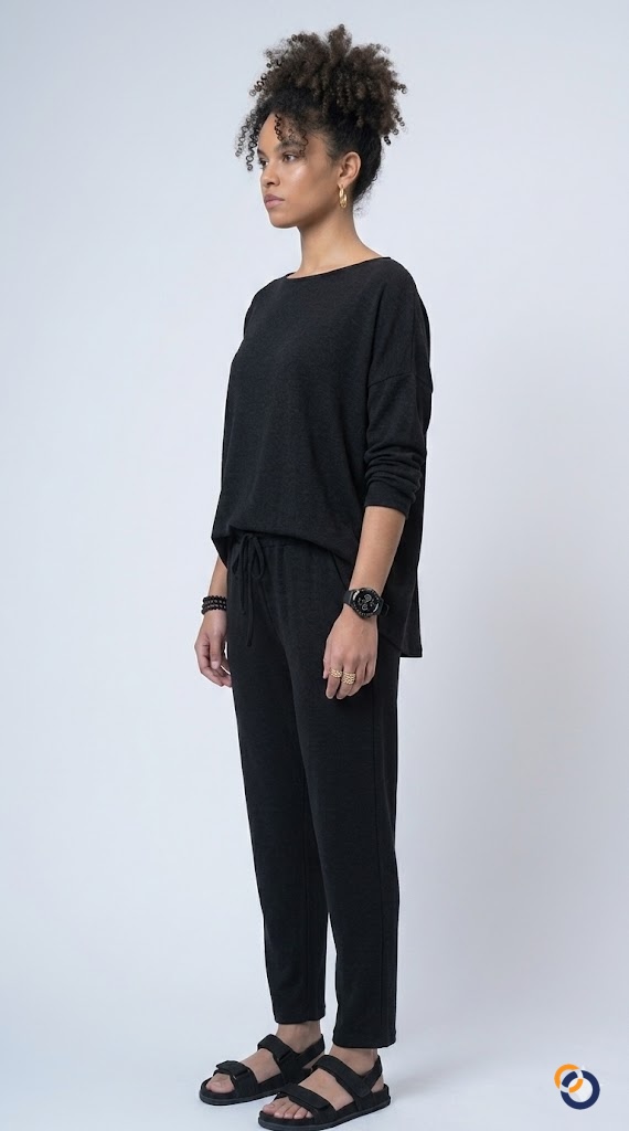 Oversize Sweatshirt ve Pantolon Takımı - T-Shirt fason üretim görsel 3