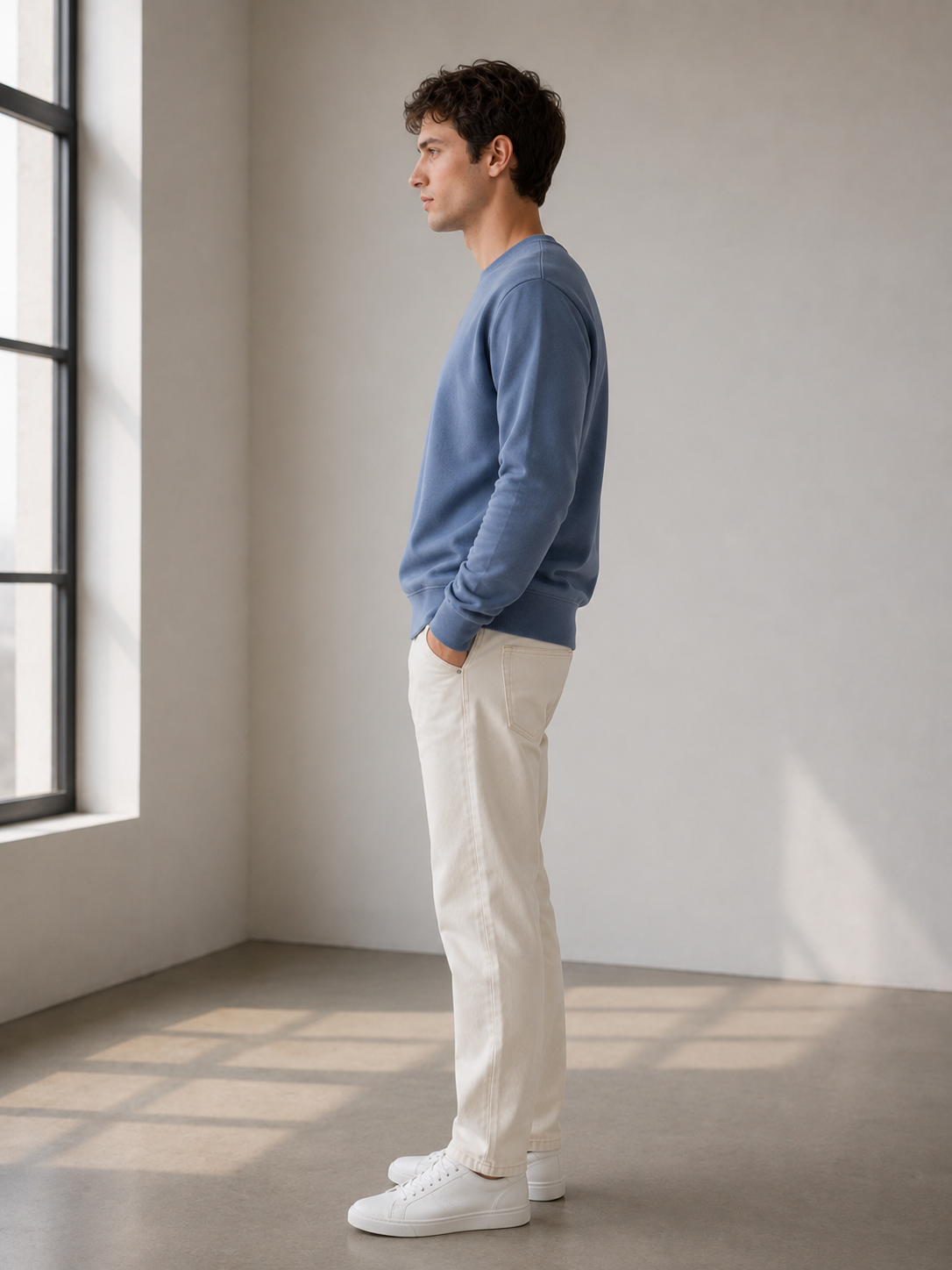 Studio Basic Kalın Sweatshirt - Sweatshirt fason üretim görsel 2