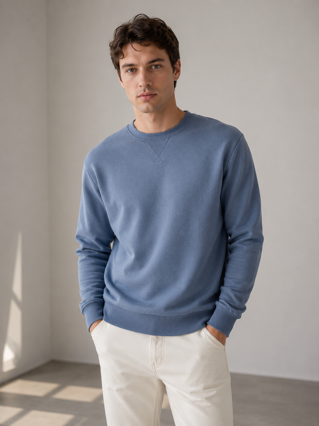 Studio Basic Kalın Sweatshirt - Sweatshirt fason üretim görsel 4