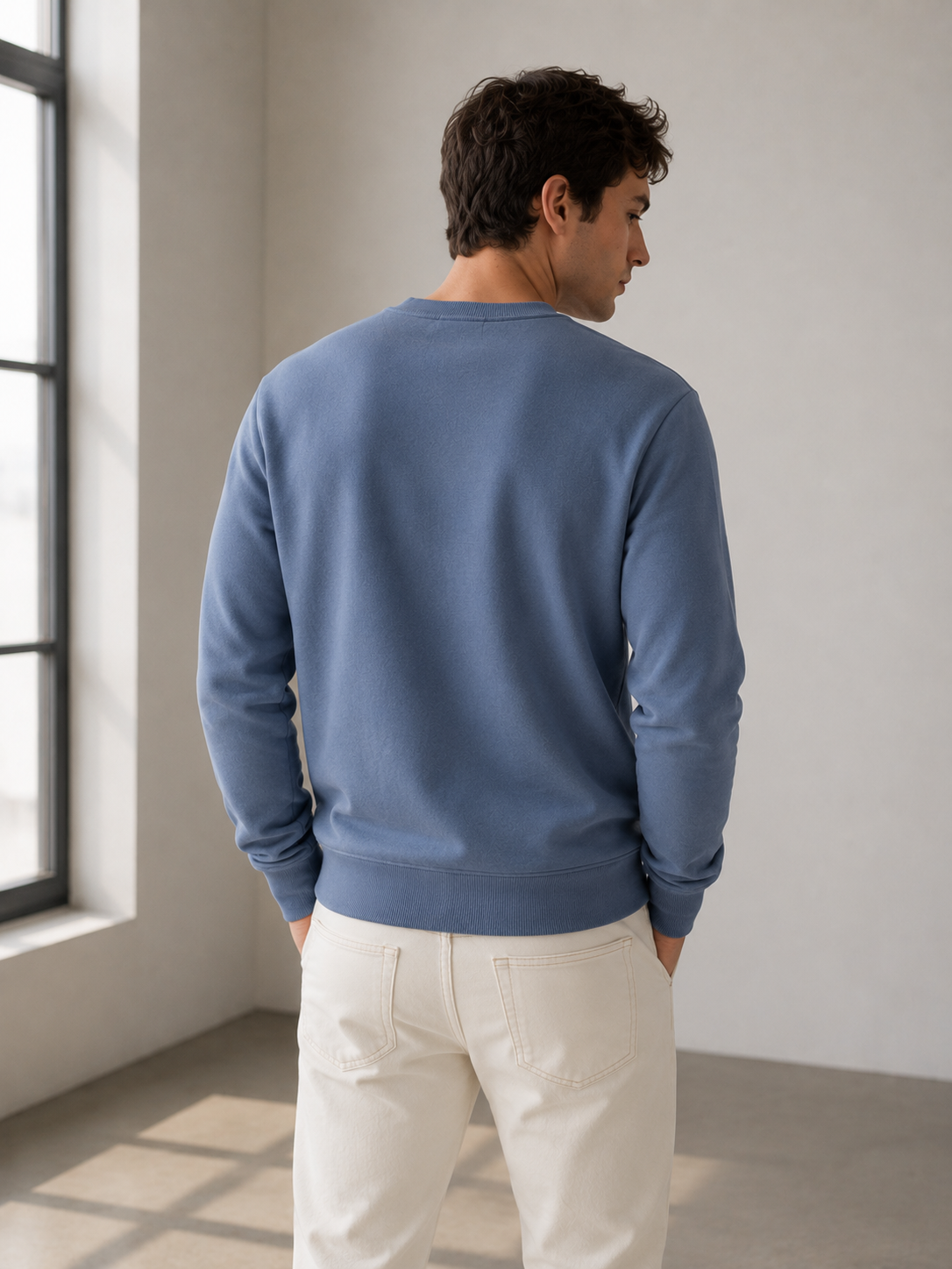Studio Basic Kalın Sweatshirt - Sweatshirt fason üretim görsel 3