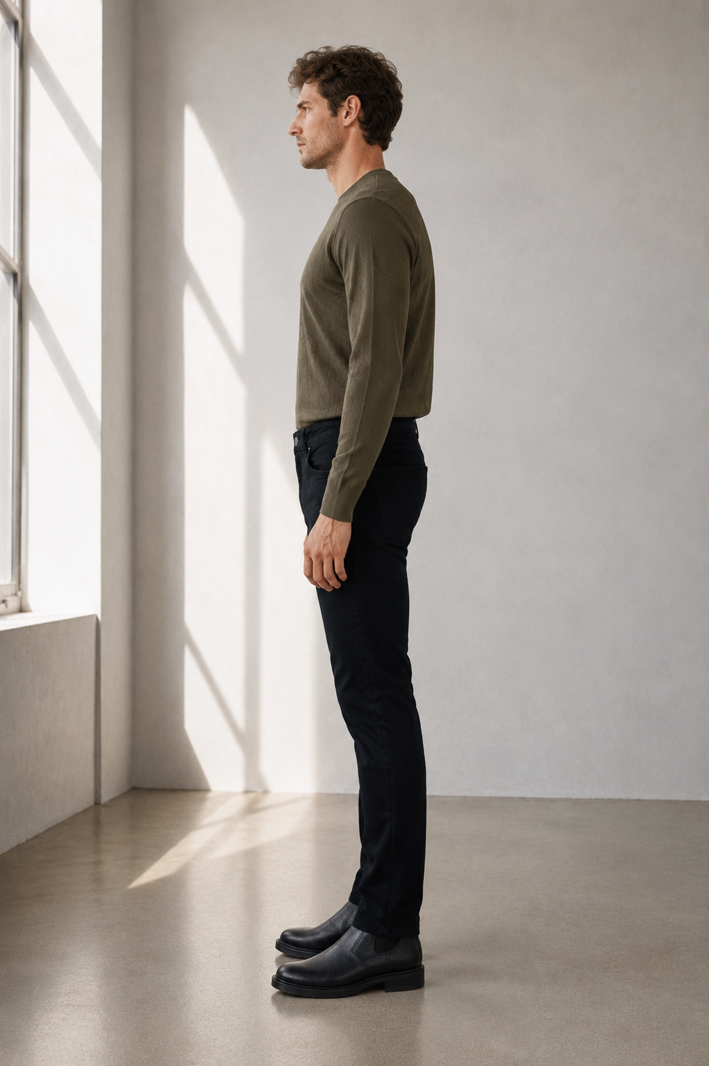 Studio Koyu Lacivert Slim Jean - Pantolon fason üretim görsel 3