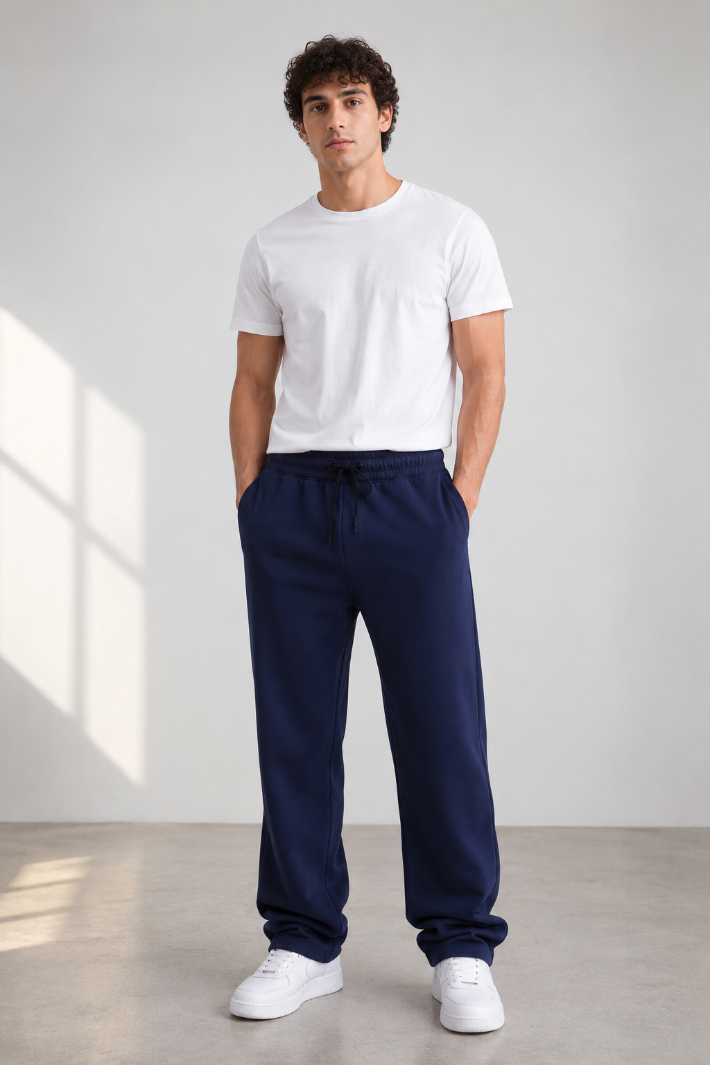 Studio Lacivert Baggy Eşofman Altı