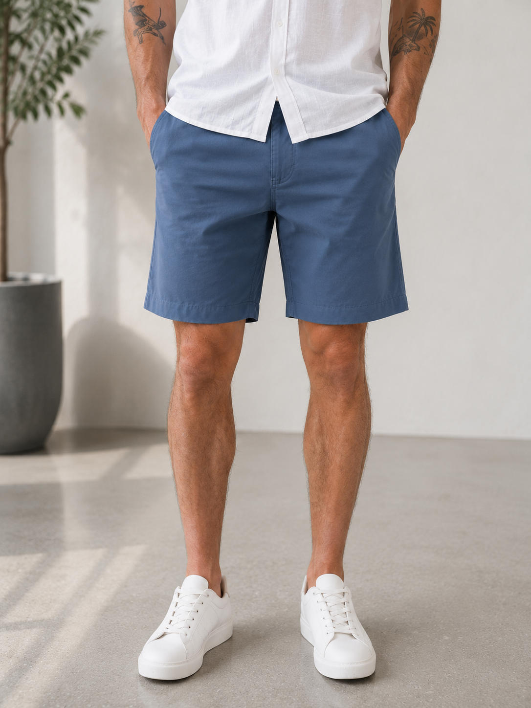 Studio Gabardin Bermuda Şort - Şort fason üretim görsel 2